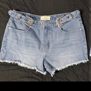Austin Landing Denim Blue Women Shorts